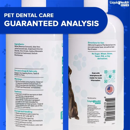 Vista 6 de LIQUIDHEALTH Aditivo de agua para el cuidado dental de mascotas para perros y gatos, ambientador de acción rápida para el mal aliento de mascotas