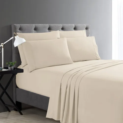 Vista 37 de Juego de sábanas Cathay Home Micro Caress lujoso, 90 g/m², 3 piezas, tamaño Twin, con 1 funda de almohada adicional, color Aqua