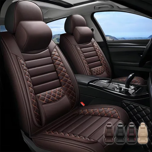 Vista 2 de Funda de asiento de automóvil de 5 asientos para Mazda Mazda2, fundas impermeables y transpirables para asiento de automóvil, compatibles con bolsas