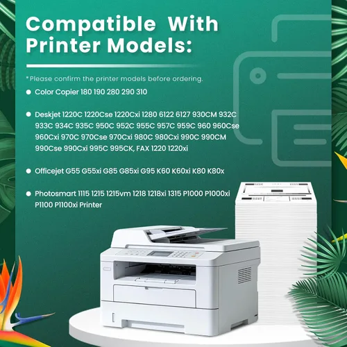Vista 2 de GREENBOX Cartucho de tinta de alto rendimiento remanufacturado para HP 45 51645 51645A para copiadora a color 180 Deskjet 820Cse 830 850 870 890 930