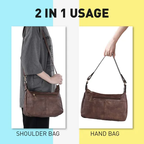 Vista 6 de Katloo Bolsa de Hobo Medio Mujeres Bolso Bolso Bolso de Cuero PU Crossbody Bolso de Hombro Bolsa de Teléfono Bolsas de Mano de las Señoras Satchel