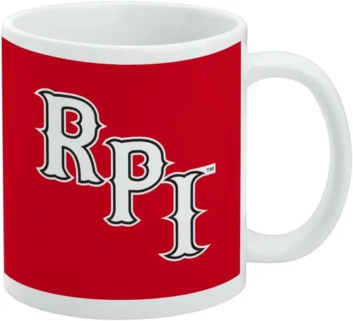 Vista 221 de Taza de cerámica con el logotipo principal de la Universidad Rider, taza de regalo novedosa para café, té y bebidas calientes, 11oz, blanca