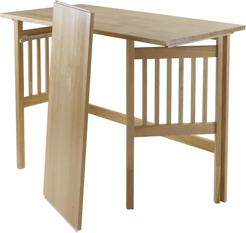 Vista 10 de Escritorio plegable para computadora, madera de haya