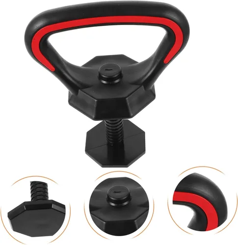 Vista 8 de Milisten Juego de mango de pesas rusas ajustables con recubrimiento de polvo ergonómico para entrenamiento de fuerza y entrenamientos de fitness