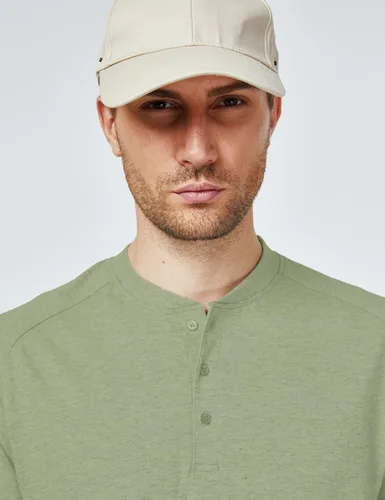 Vista 3 de SSLR Camisetas Henley para hombre, camisetas de verano, casuales, de algodón, de manga corta, para hombre