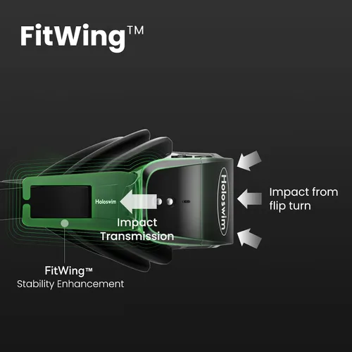 Vista 6 de Holoswim Gafas de natación inteligentes 2PRO, visualización en tiempo real AR, seguimiento de datos y planes de entrenamiento, gafas de natación