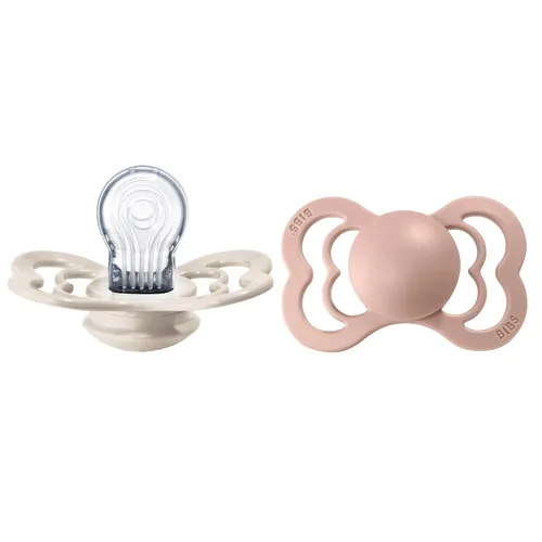 Vista 10 de BIBS Supreme Chupete para Bebé Paquete de 2 Hecho en Dinamarca Chupete Tranquilizador Sin BPA, Pezón Simétrico. Silicona, Talla 1 (0-6 Meses)