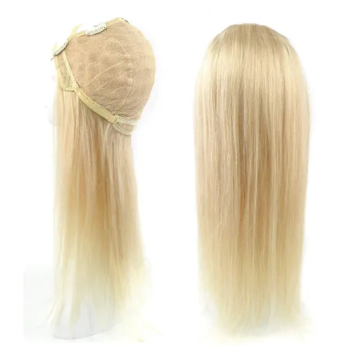 Vista 3 de RemeeHi Beauty - Extensiones de cabello lacio con 5 clips, parte en U 3/4, medias pelucas con correas ajustables, cabello humano real para mujeres