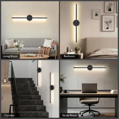 Vista 6 de TONYFUL Battery Operated Wall Sconce Set of 2 for Bedroom, Living Room Rechargeable, 6000mAh Dimmable Bulbs, Remote, 3000K-6500K LED Wall Lights