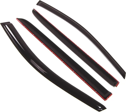 Vista 2 de Visor de ventana compatible con Honda Odyssey 2005-2010, DGWV2-238, deflector de montaje exterior, protector de lluvia, humo oscuro, juego de 4