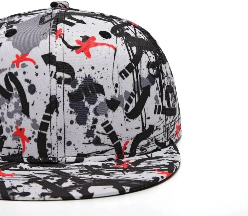 Vista 8 de Gorra de béisbol para hombre, estilo hip hop, visera plana, ajustable, unisex, ajustable, transpirable