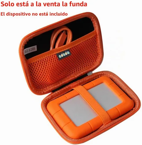 Vista 2 de Adada Estuche de viaje duro para LaCie Rugged Mini 2TB/ 1TB/ 3TB/ 4TB/ 5TB disco duro externo portátil