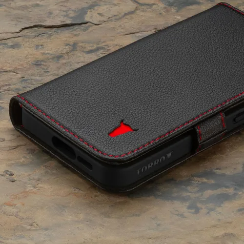 Vista 7 de TORRO Funda compatible con Samsung Galaxy S24 5G – Funda de piel premium tipo cartera con función atril y ranuras para tarjetas