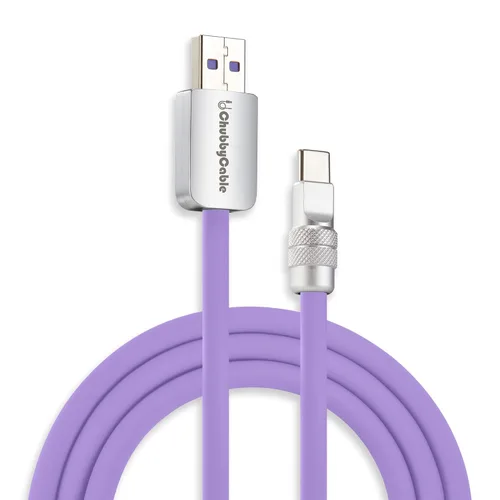 Vista 50 de chubbycable Chubby 2.0 USB C 240W Cable de carga rápida de silicona suave y duradero, cable de carga extra grueso compatible con iPhone 17-15 Series