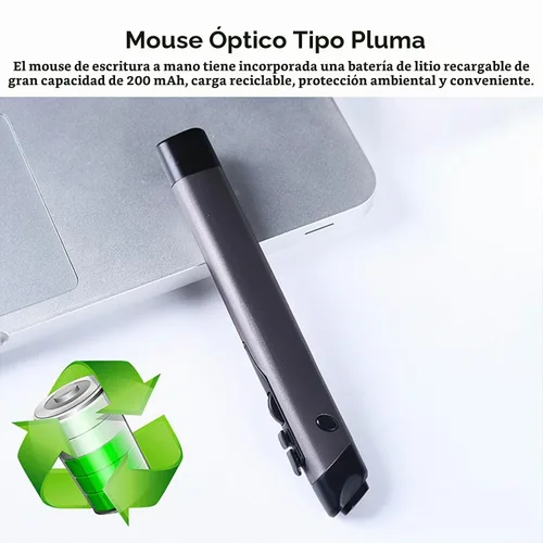 Vista 4 de Serounder - Mouse óptico Bluetooth de 2.4 G, 1200 DPI, 4 botones, ergonómico mini para laptops/pads