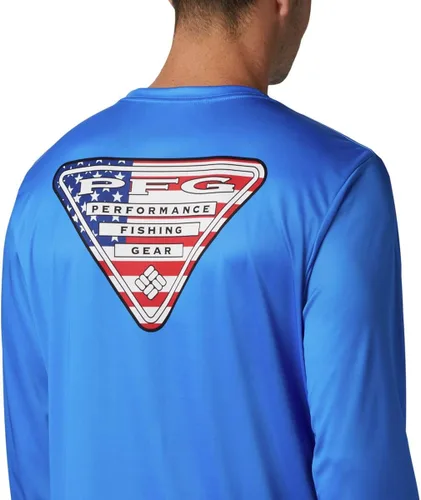 Vista 5 de Columbia PFG Terminal Tackle Country - Camisa de manga larga triangular para hombre