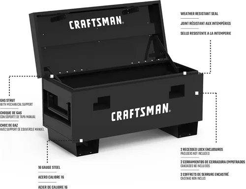 Vista 11 de Caja de trabajo Craftsman de 36" en color negro