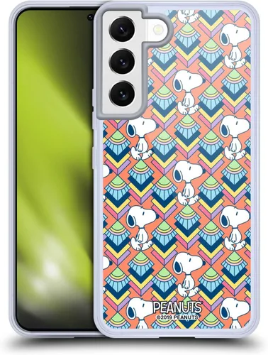 Vista 143 de Head Case Designs Snoopy Deco Dreams - Funda de gel con licencia oficial de Peanuts Blue Pattern [protección de grado militar] compatible con Google