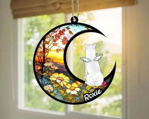 Vista 92 de LOVELYPOD Adorno de Navidad personalizado para perro Basset Hound (marrón) Basset Hound (marrón) adorno para atrapasoles de perro, razas de perros