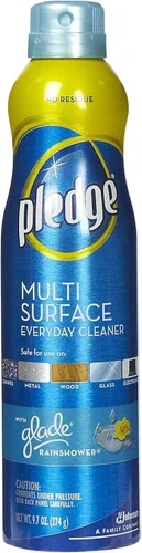 Vista 12 de Pledge Spray multisuperficie con pH equilibrado, limpiador diario, aroma Rainshower, 9.7 onzas