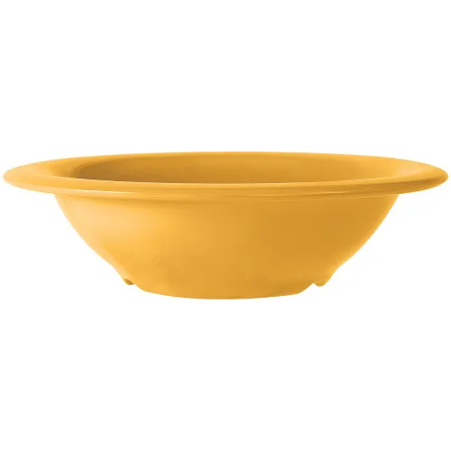 Vista 55 de GET B-86-TY - Tazón de melamina de borde estrecho para frutas/postres, 8 onzas, amarillo tropical (juego de 12)