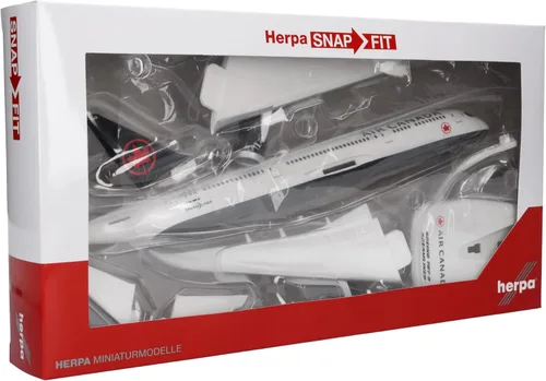 Vista 6 de Herpa Modelo de avión SnapFit Boeing 787-9 Air Canada