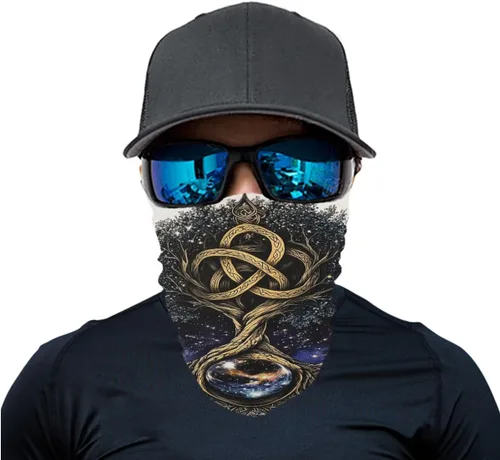 Vista 2 de GLUDEAR Rave - Bandana para el cuello, bufanda para el cuello, bufanda para el sol, polvo, viento, pasamontañas, para hombres y mujeres