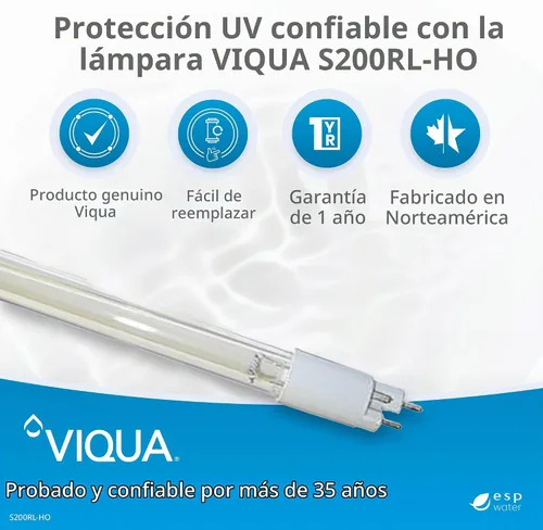 Vista 2 de Viqua Lámpara UV de repuesto S200RL-HO para sistema VH200