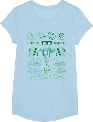 Vista 10 de Camiseta de realidad virtual VR Retro Gamers, Negro, S