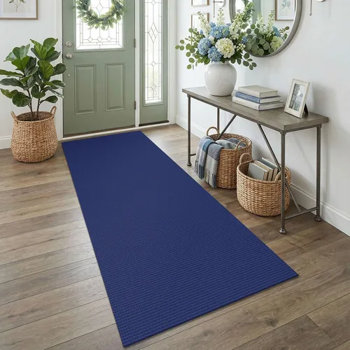 Vista 40 de EARTHALL Alfombra tejida de 2 x 3 pies, lavable para entrada, alfombra trenzada antideslizante, alfombra para puerta interior y exterior, alfombra
