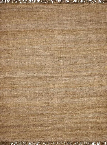 Vista 12 de Hauteloom Aphrodite JModern - Alfombra tejida a mano de yute de fibra natural, alfombra geométrica contemporánea a cuadros para sala de estar, Crema