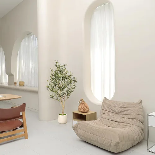 Vista 6 de Realead Árbol de olivo sintético de 4 pies – Plantas realistas de olivo de interior – Olivo falso con tronco grueso y frutas realistas – Olivos