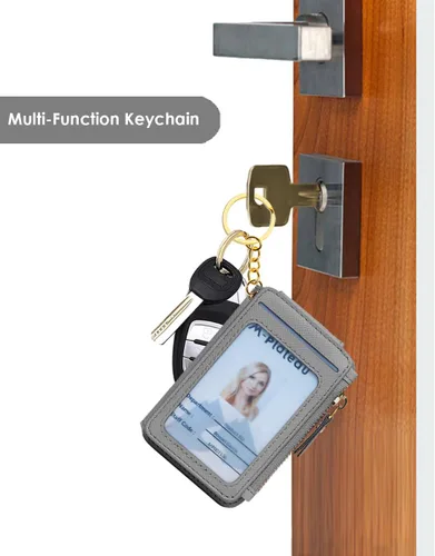 Vista 4 de M-Plateau Estuches para tarjetas, fundas de cuero para tarjetas e identificación, tarjetero para tarjetas de crédito, cartera pequeña para tarjetas