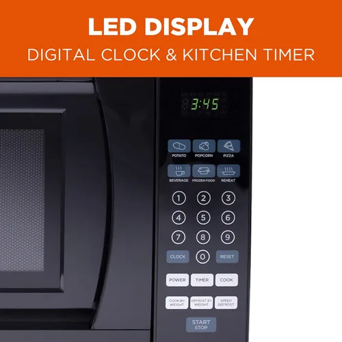 Vista 4 de Commercial Chef CHM770B - Microondas para encimera, 0.7 pies cúbicos, cafetera K-Classic negra y Keurig K-Classic, una sola porción, programable, 6