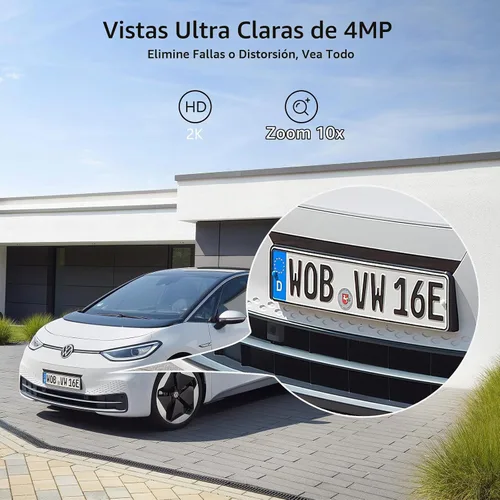 Vista 2 de Camcamp Cámaras de seguridad solares de 4MP WiFi al aire libre inalámbricas