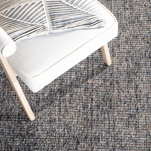Vista 6 de SAFAVIEH Natural Fiber Collection - Alfombra decorativa de 2 x 3 pies, carbón y natural, yute tejido a mano, ideal para zonas de alto tráfico