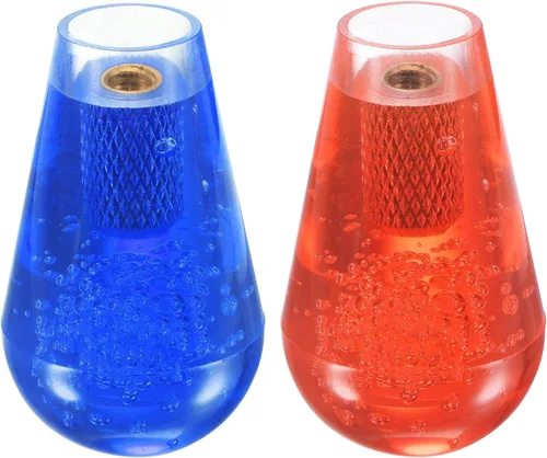 Vista 4 de uxcell Ellipse - Palanca de mando ovalada color rojo y azul