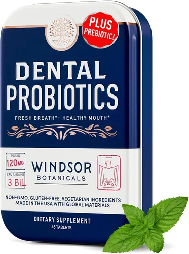 Vista 5 de WINDSOR BOTANICALS Suplementos de apoyo para el colesterol y probióticos dentales para el aliento fresco