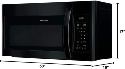 Vista 4 de Frigidaire FFMV1846VB - Microondas de 30 pulgadas para fijar sobre la cocina, de 1.8 pies cúbicos de capacidad, en color negro