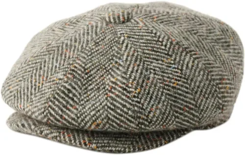 Vista 16 de Hombres de lana Newsboy Cabbies Otoño Invierno Clásico Patchwork Plaid Apple Cap Golf Sombrero Multicolor