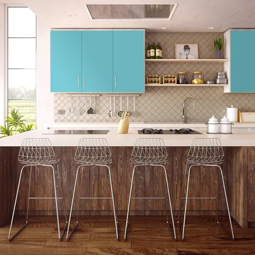 Vista 4 de Con-Tact Brand Cubierta Creativa, Vinilo Autoadhesivo para Estantería, Rollo Multiusos, Fácil de Usar y Aplicar, 18" x 16', Turquesa Verde azulado