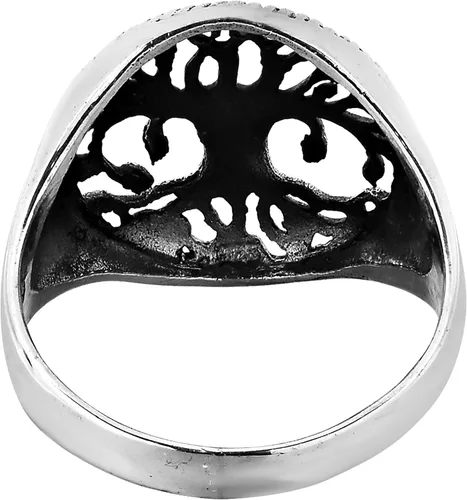 Vista 4 de Anillo de plata de ley 925 de AeraVida Inquebrantable Árbol de la Vida