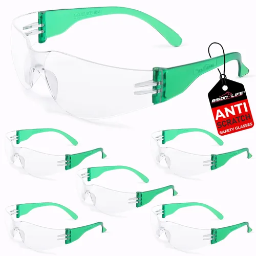 Vista 24 de BISON LIFE Gafas de seguridad surtidas para hombres y mujeres ANSI Z87.1