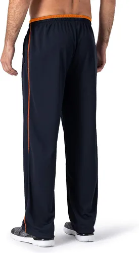 Vista 3 de Magnivit - Pantalones deportivos ligeros para hombre, ajuste holgado, parte inferior abierta, de malla, atléticos, con bolsillos con cremallera