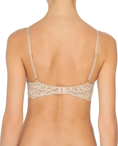 Vista 3 de Natori - Sujetador de encaje para mujer con inmersión, diseño de plumas Cafe