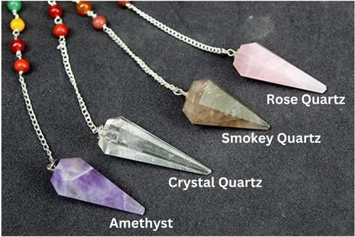 Vista 3 de Jet Unique - Cuarzo rosa surtido, meditación de equilibrio, adivinación de radiestesia, Gema, cristal