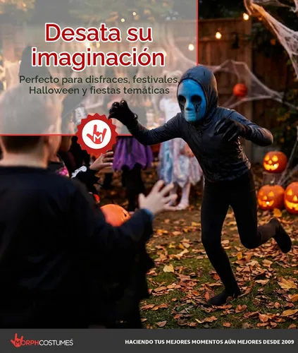 Vista 6 de Morphsuits Eyeless Jack Costume, Halloween Costume for Kids