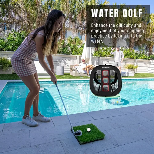 Vista 6 de DURARANGE Red de astillado de golf emergente: ayuda definitiva de chip de entrenamiento para precisión y distancia, al aire libre Práctica