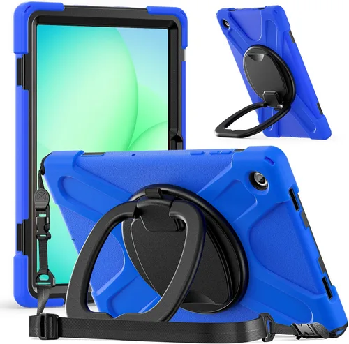 Vista 137 de 360 Rotation Case for Galaxy Tab ActivePro/Tab Active4 Pro/Active 5 Pro 10.1" Sturdy Cover Rotate Ring Stand Shoulder Carrying Strap Hand Strap