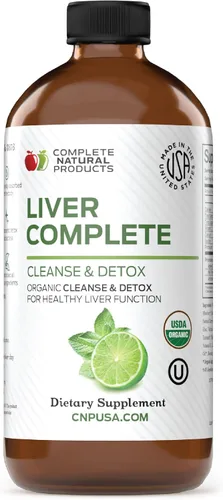 Vista 10 de Liver Complete Liquid 8 oz – Fórmula orgánica de desintoxicación de limpieza del hígado, apoyo a base de hierbas para altas enzimas con cardo